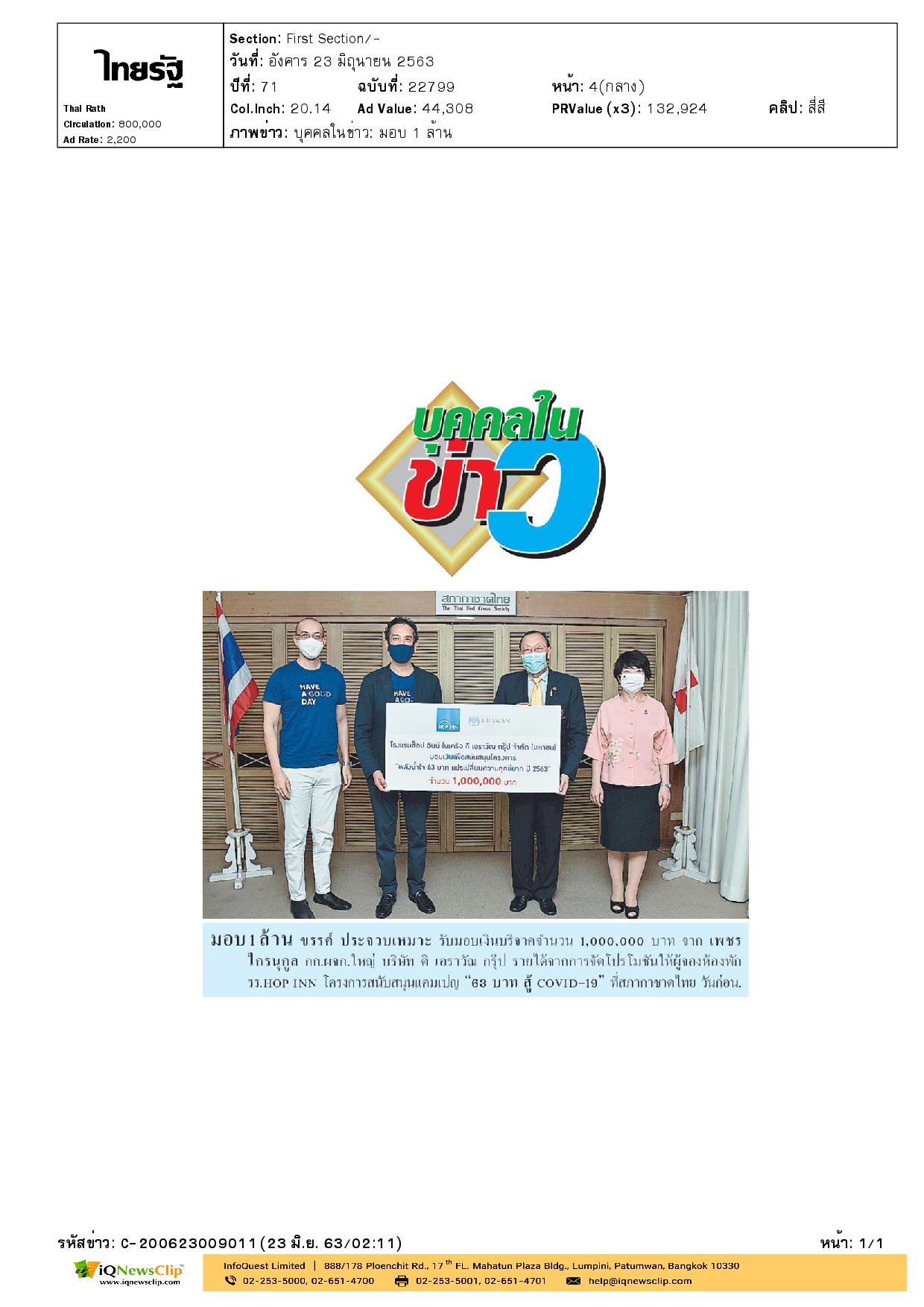 63 บาท สู้ COVID-19