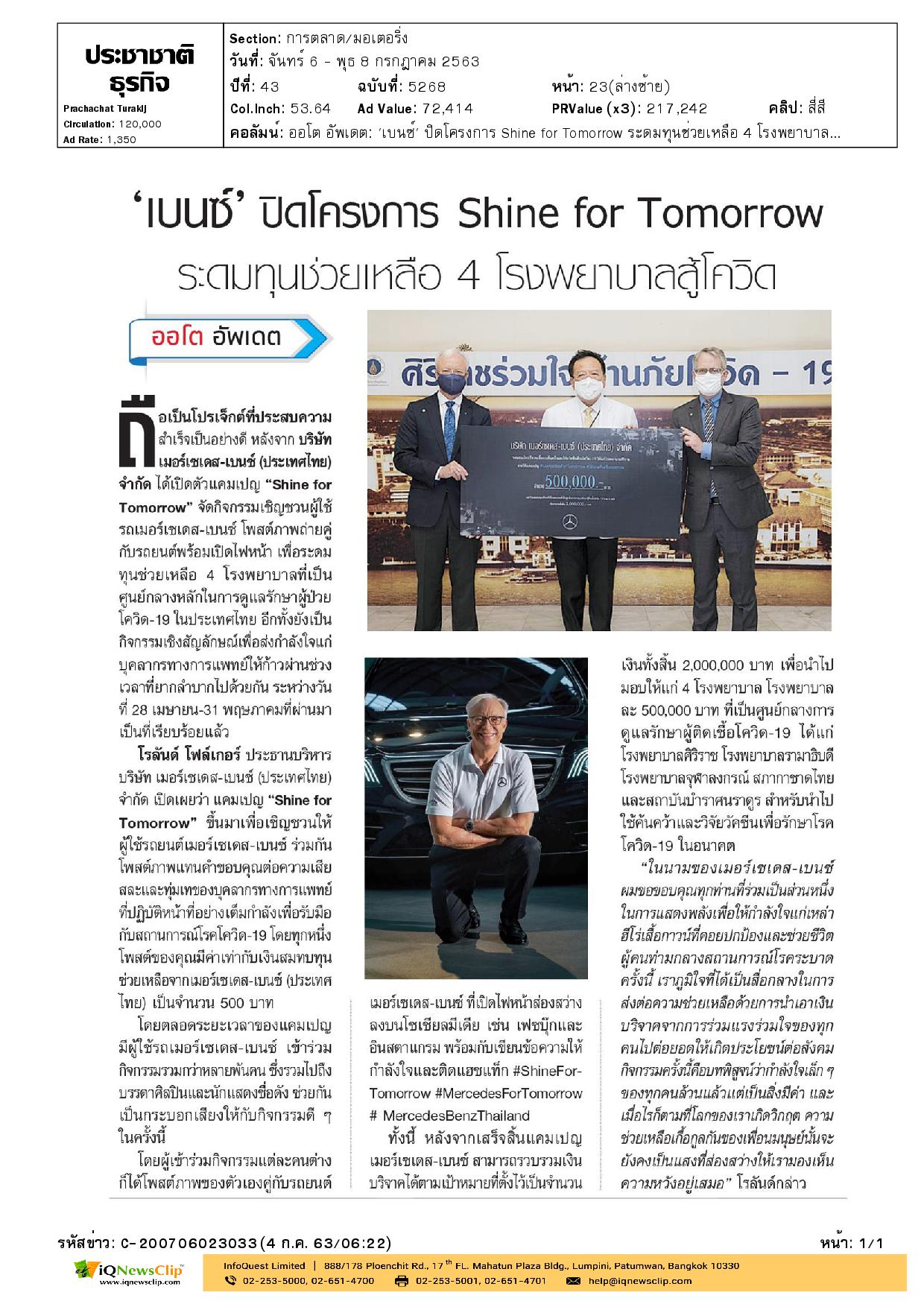 มอบเงิน ให้ รพ.จุฬาฯ