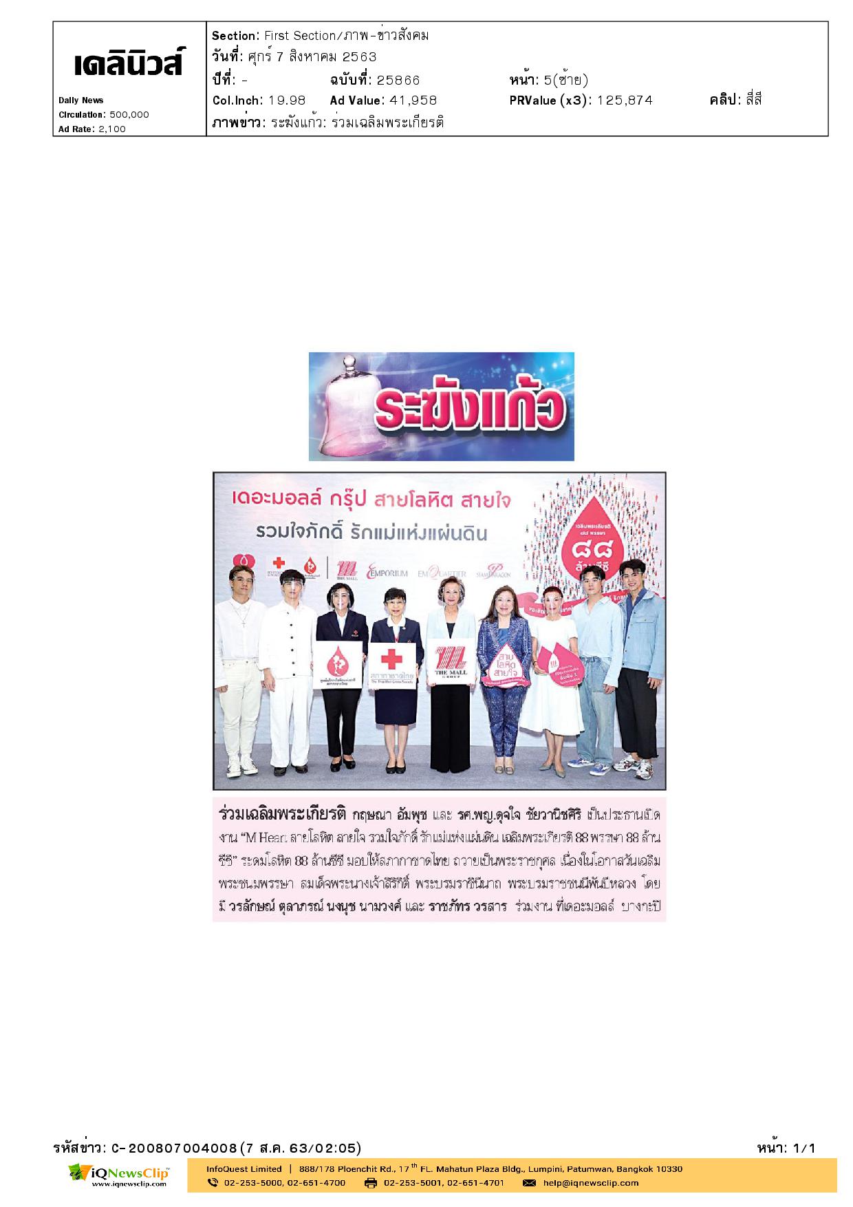 “M Heart สายโลหิต สายใจ รวมใจภักดิ์ รักแม่แห่งแผ่นดิน