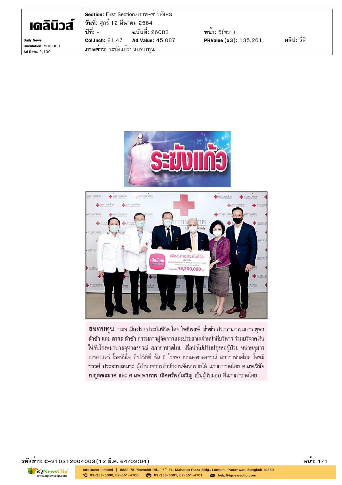 รับมอบเงิน